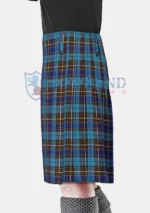 Buchanan Blue Tartan Kilt Left