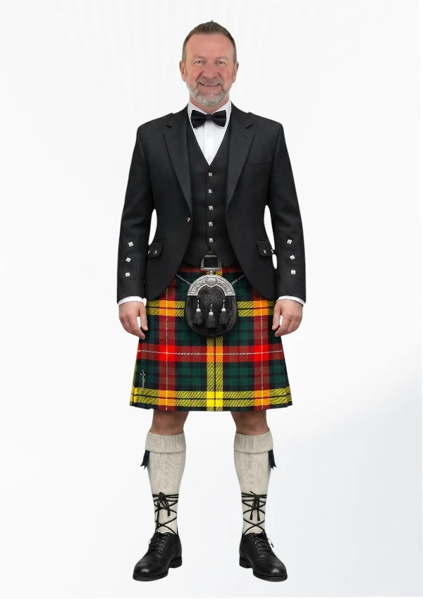 Buchanan Tartan Kilt Outfit Front