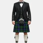 Strój z kiltem w szkocką kratę Campbell of Argyll – przód