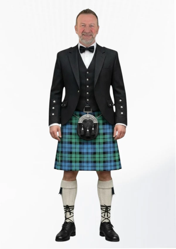 Campbell Tartan Kilt Outfit Front