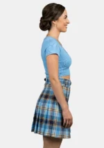 Celtic Charm Pleated Highland Dragon Tartan Skirt Right
