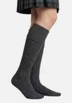 Charcoal Kilt Socks Right Side View