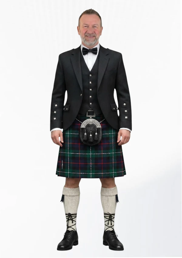 Clan Mackenzie Tartan Kilt Outfit Front