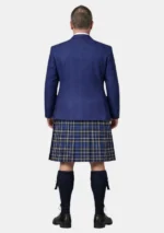 Cummins Royal Blue Tartan Kilt And Royal Blue Argyle Jacket Kilt Outfit Back View