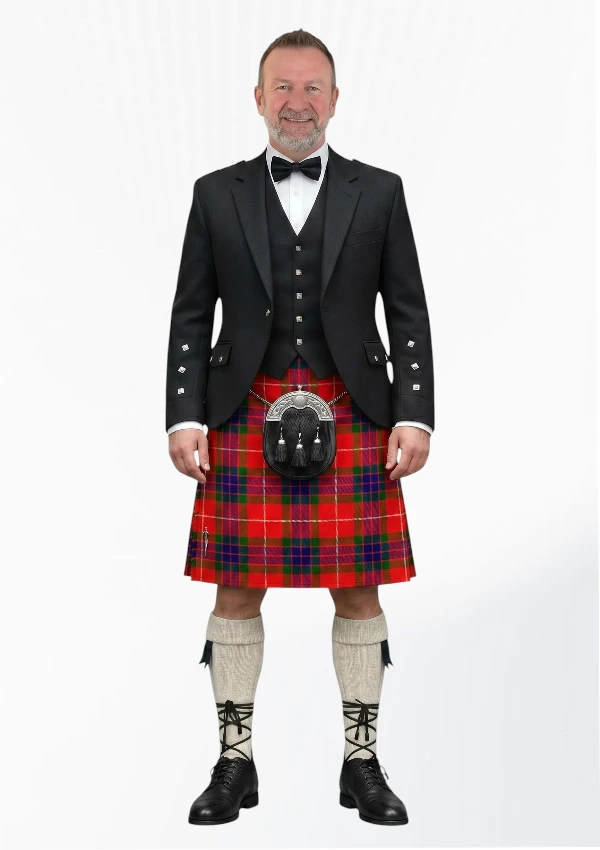Fraser Modern Tartan Kilt Outfit Front