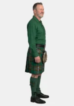 Green Ghillie Shirt Kilt Outfit Right Side View