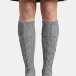 Grey Kilt Socks Front View