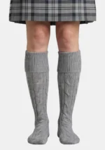 Grey Kilt Socks Front View