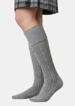 Grey Kilt Socks Left Side View