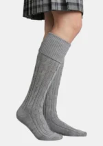 Grey Kilt Socks Right Side View