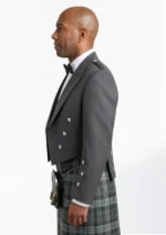 Grey Prince Charlie Jacket with Vest Left Side View