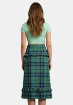 Keith Ancient Tartan Ruffle Skirt Back View
