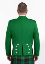 Kelly Green Prince Charlie Kilt Jacket with Vest Back View