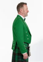 Kelly Green Prince Charlie Kilt Jacket with Vest Right Side View