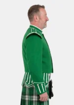 Kelly Green Scottish Military Doublet Jacket Right Side View