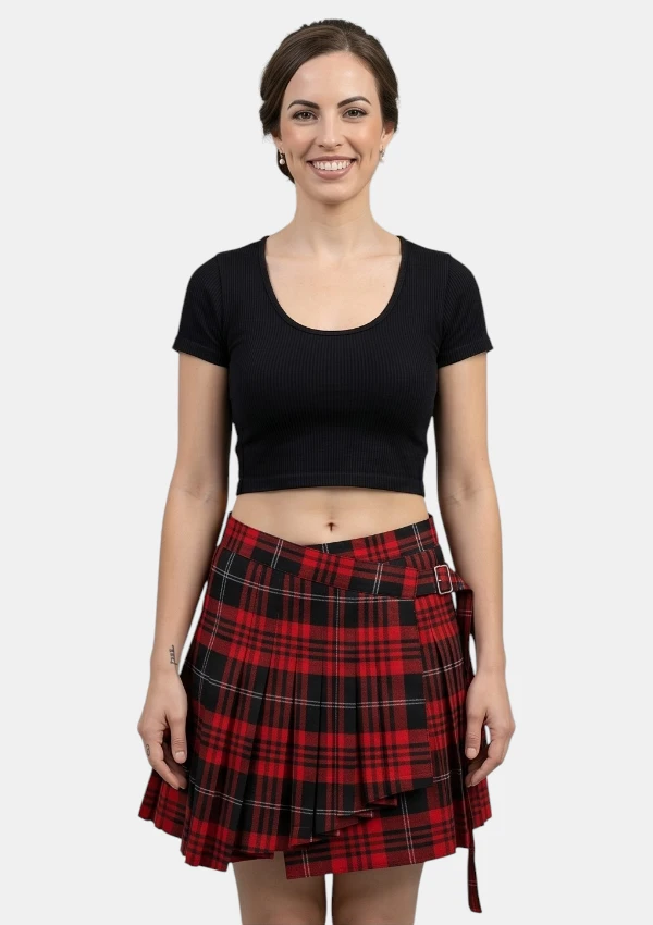 Lassie Wrap Wemyss Tartan Skirt Front View