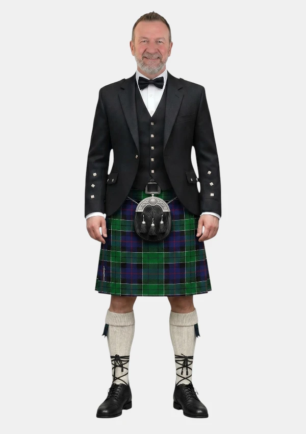 Leslie Hunting Tartan Kilt Outfit Front