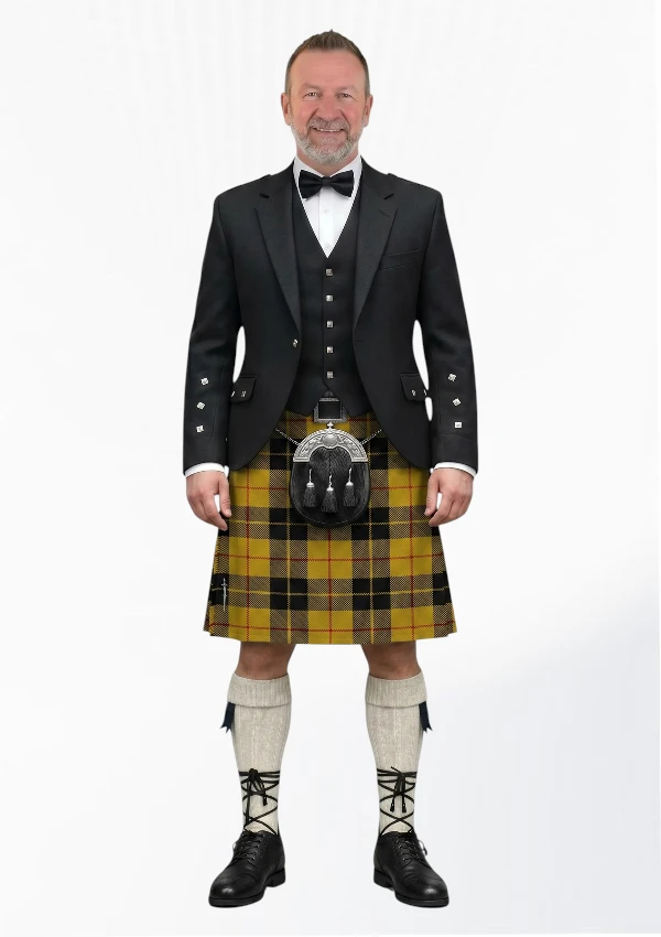 Loud MacLeod Tartan Kilt Outfit Front