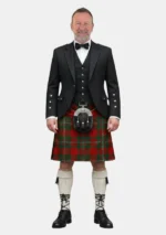 Conjunto de kilt de tartán MacGregor frontal