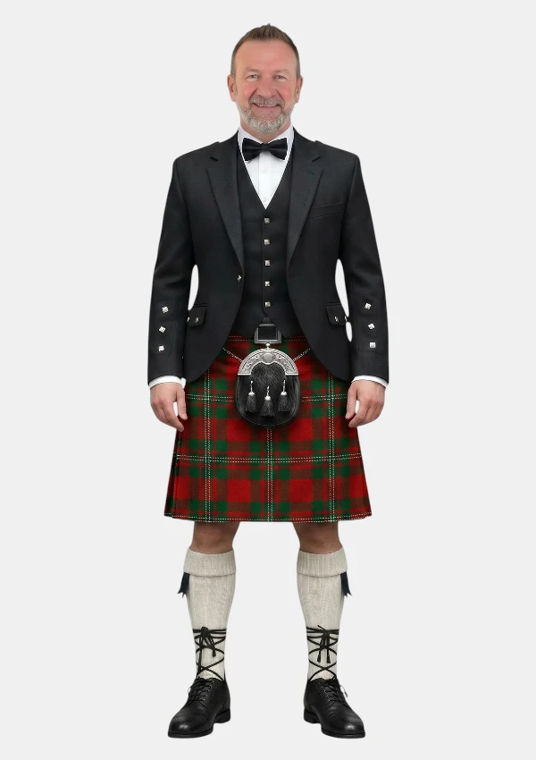 MacGregor Tartan Kilt Outfit Front