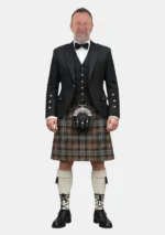 MacKenzie Weathered Tartan Kilt Outfit Front