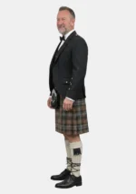 MacKenzie Weathered Tartan Kilt Outfit Left