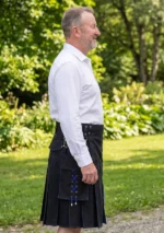 Men's Lace-Up Hybrid Utility Kilt Side