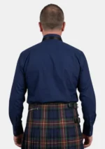 Navy Blue Dress Shirt Back View