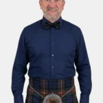 Navy Blue Dress Shirt Front View