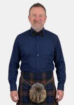 Navy Blue Dress Shirt Front View