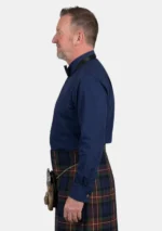 Navy Blue Dress Shirt Left Side View