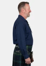 Navy Blue Jacobite Ghillie Shirt Right Side View