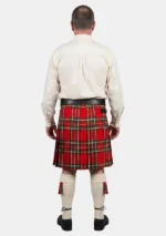 Off-White Ghillie Shirt Kilt Outfit Back View