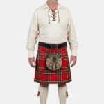 Off-White Ghillie Shirt Kilt Outfit Front View