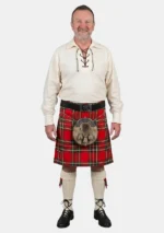 Off-White Ghillie Shirt Kilt Outfit Front View