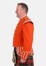 Orange Scottish Military Doublet Jacket Left Side View
