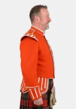 Orange Scottish Military Doublet Jacket Right Side View