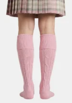 Pink Kilt Socks Back View