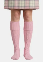 Pink Kilt Socks Front View