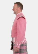 Pink Scottish Military Doublet Jacket Left Side View