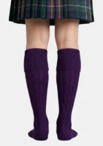 Purple Kilt Socks Back View