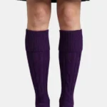 Purple Kilt Socks Front View