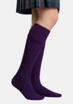 Purple Kilt Socks Right Side View