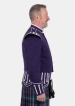 Purple Scottish Military Doublet Jacket Right Side View
