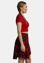 Ramsay Red Tartan Skirt Right Side View