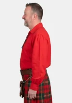 Red Jacobite Ghillie Shirt Left Side View