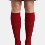 Red Kilt Socks Front View