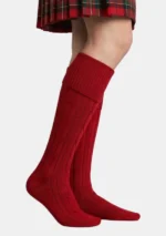 Red Kilt Socks Right Side View