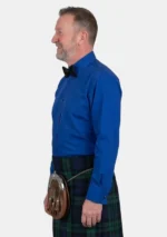 Royal Blue Dress Shirt Left Side View