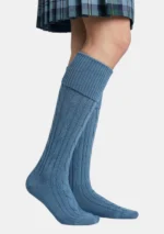 Sky Blue Kilt Socks Right Side View